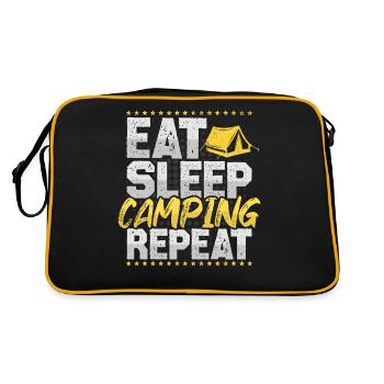 Camping Manger dormir Répéter Zelten Hobby Camping - Sac Retro - noir/or - Dos