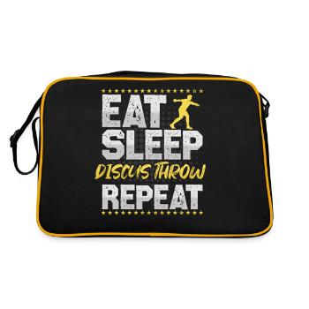 Lancer Discus Manger Dormir Répéter Discus Discus - Sac Retro - noir/or - Dos