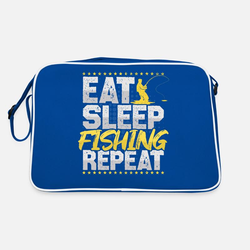 Pêche Manger Dormir Répéter Cannes à pêche Hobby Pêche Sac Retro