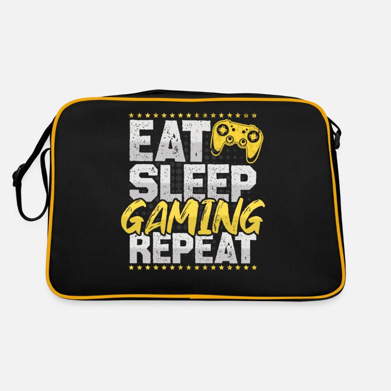 Gaming Eat Sleep Repeat Videogames Hobby Gaming Retro Bag