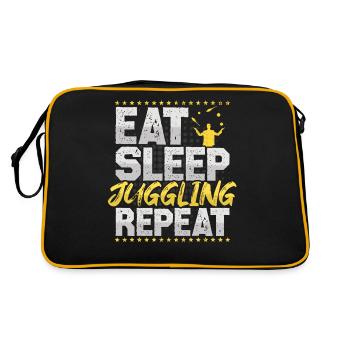 Juggling Eat Sleep Repeat Circus Juggling - Retro Bag - black/gold - Back