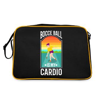 La pétanque est mon cardio - Sac Retro - noir/or - Dos