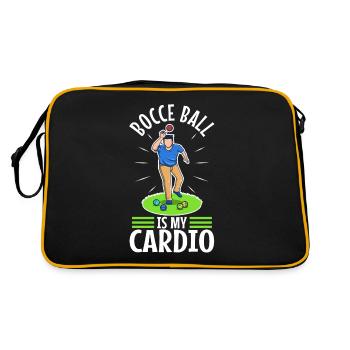 La pétanque est mon cardio - Sac Retro - noir/or - Dos