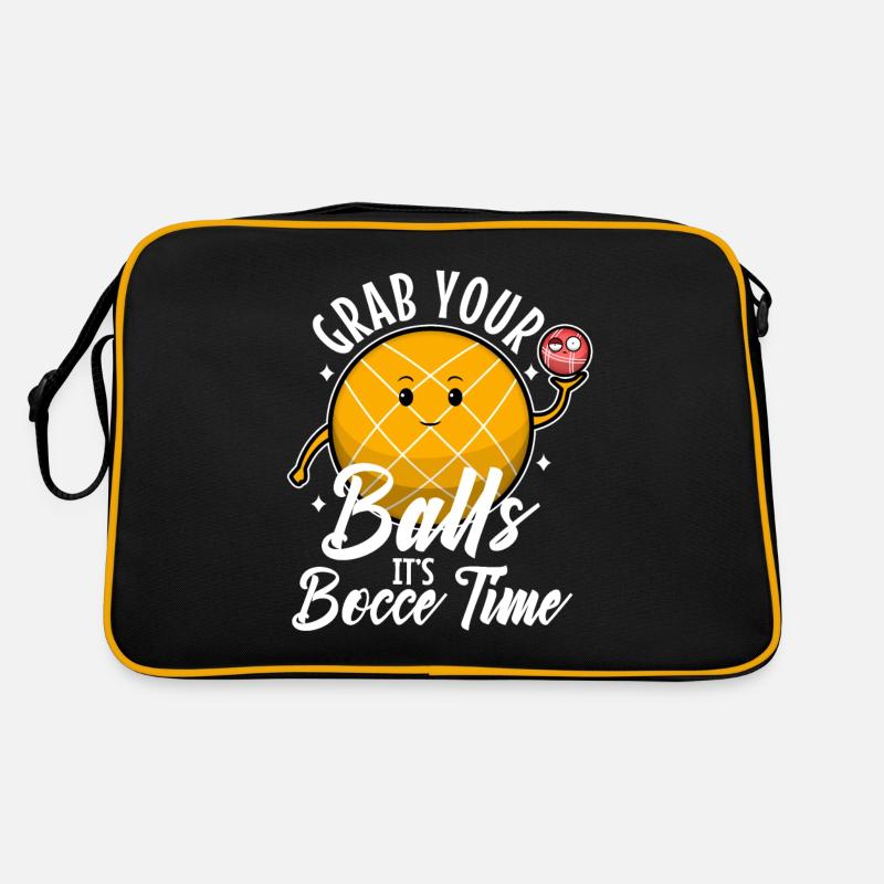 Grab your balls its bocce time Retro Tasche