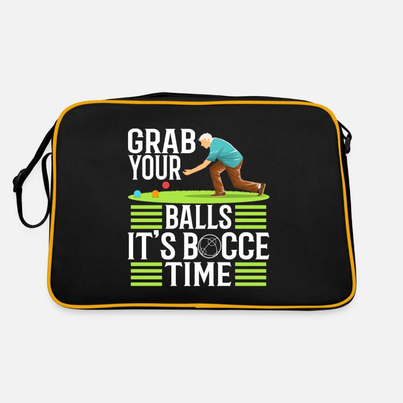 Grab your balls its bocce time Retro Tasche
