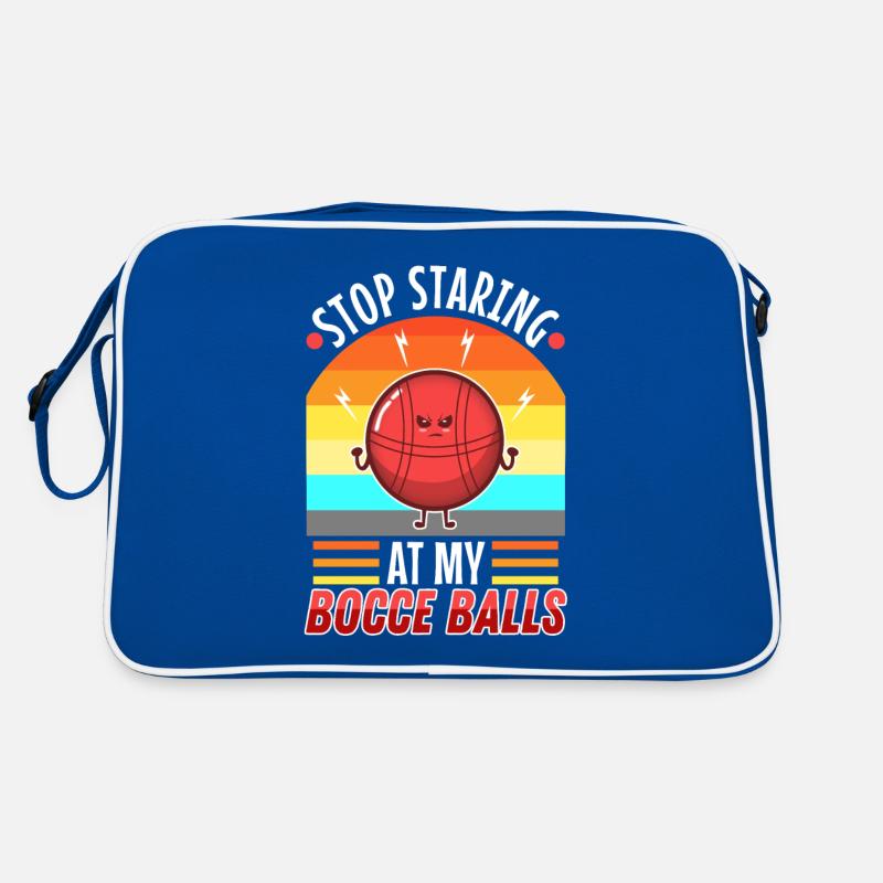 Arrête de regarder mes boules de pétanque Sac Retro