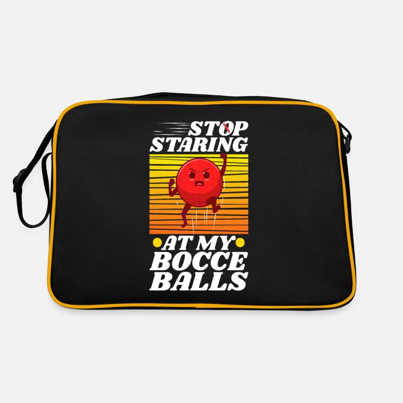 Stop staring at my Bocce Balls Retro Tasche