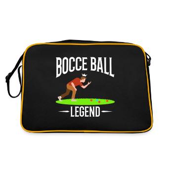 Légende de la pétanque - Sac Retro - noir/or - Dos