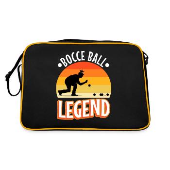 Légende de la pétanque - Sac Retro - noir/or - Dos