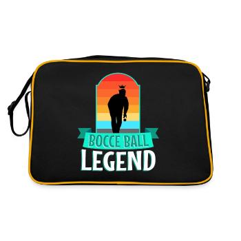 Légende de la pétanque - Sac Retro - noir/or - Dos