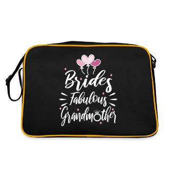 Grand-mère fabuleuse de la mariée - Sac Retro - noir/or - Dos