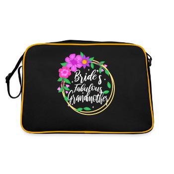 Grand-mère fabuleuse de la mariée - Sac Retro - noir/or - Dos