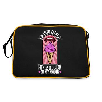 Im into fitness ice cream - Retro Bag - black/gold - Back