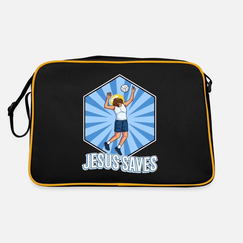 Jésus et le volleyball Sac Retro
