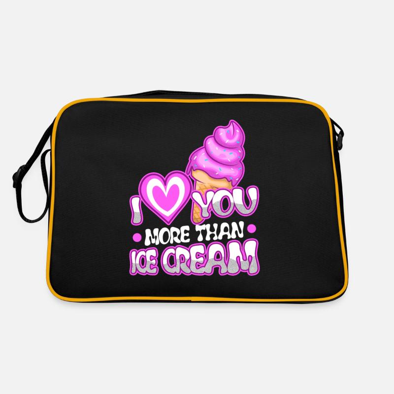 Je t’aime plus que de la crème glacée Sac Retro