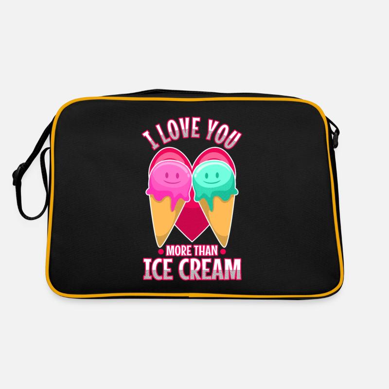 Je t’aime plus que de la crème glacée Sac Retro