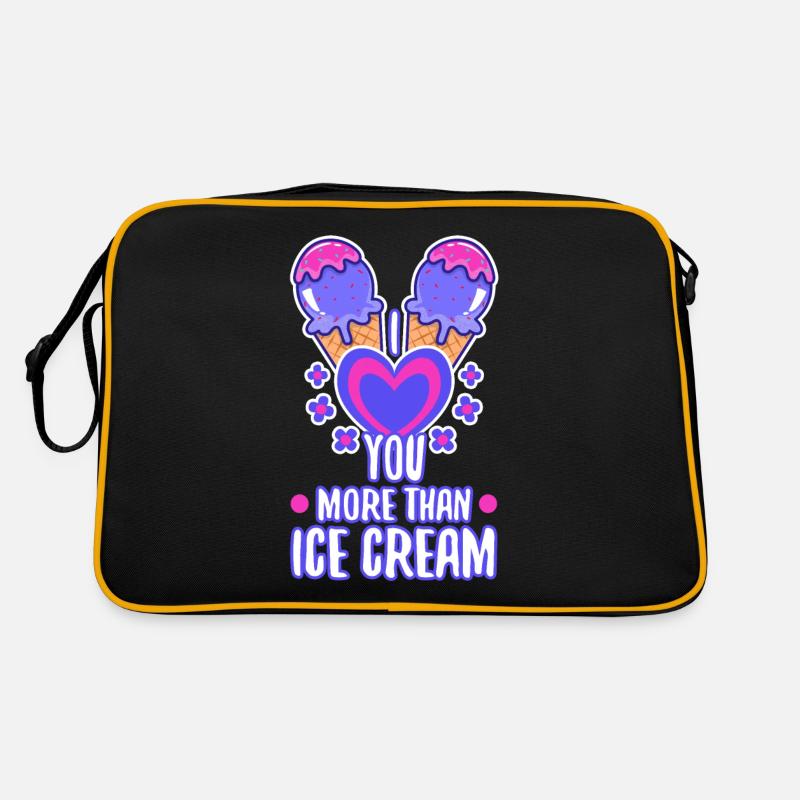Je t’aime plus que de la crème glacée Sac Retro
