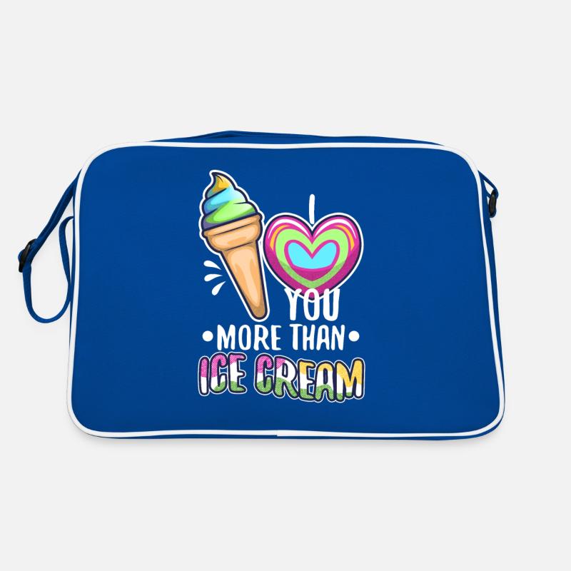 Je t’aime plus que de la crème glacée Sac Retro