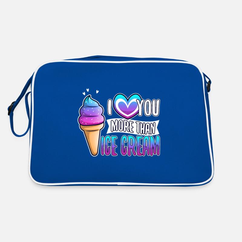 Je t’aime plus que de la crème glacée Sac Retro