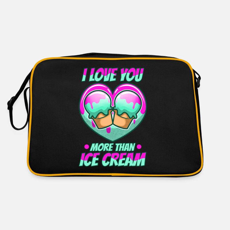 Je t’aime plus que de la crème glacée Sac Retro