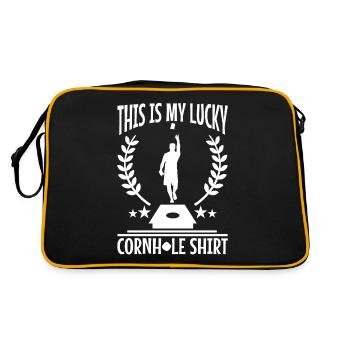 C’est ma chemise porte-bonheur en cornhole - Sac Retro - noir/or - Dos
