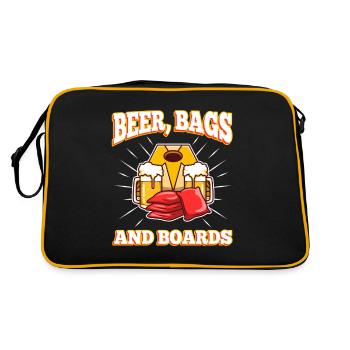 Cornhole - Beer Bags and Boards - Retro Bag - black/gold - Back