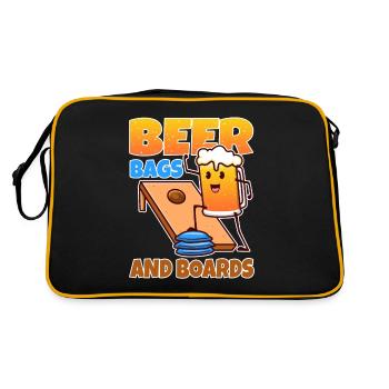 Cornhole - Beer Bags and Boards - Retro Bag - black/gold - Back
