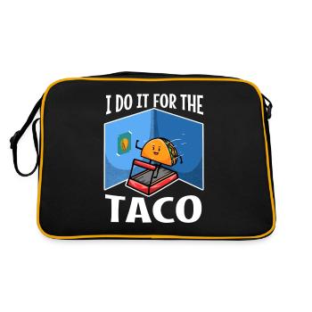 I do it for the Tacos - Retro Bag - black/gold - Back