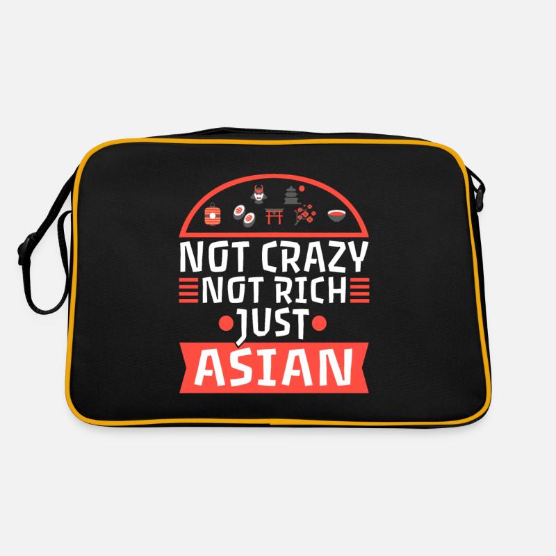 Pas fou Pas riche Juste asiatique Sac Retro