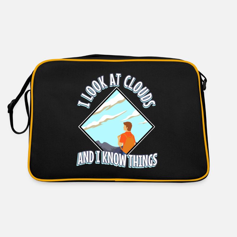 I Look At Clouds And I Know Things Retro Tasche