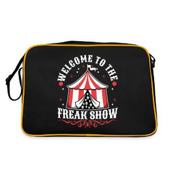 Bienvenue au freak show - Sac Retro - noir/or - Dos