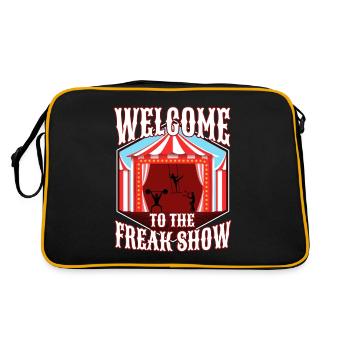 Bienvenue au freak show - Sac Retro - noir/or - Dos