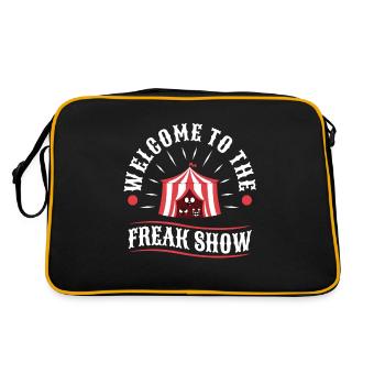 Bienvenue au freak show - Sac Retro - noir/or - Dos