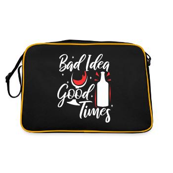 Mauvaise idée bons moments - Sac Retro - noir/or - Dos