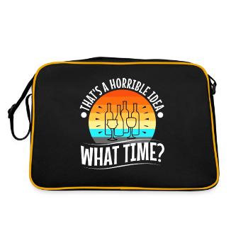 That's a horrible idea what time - Retro Bag - black/gold - Back