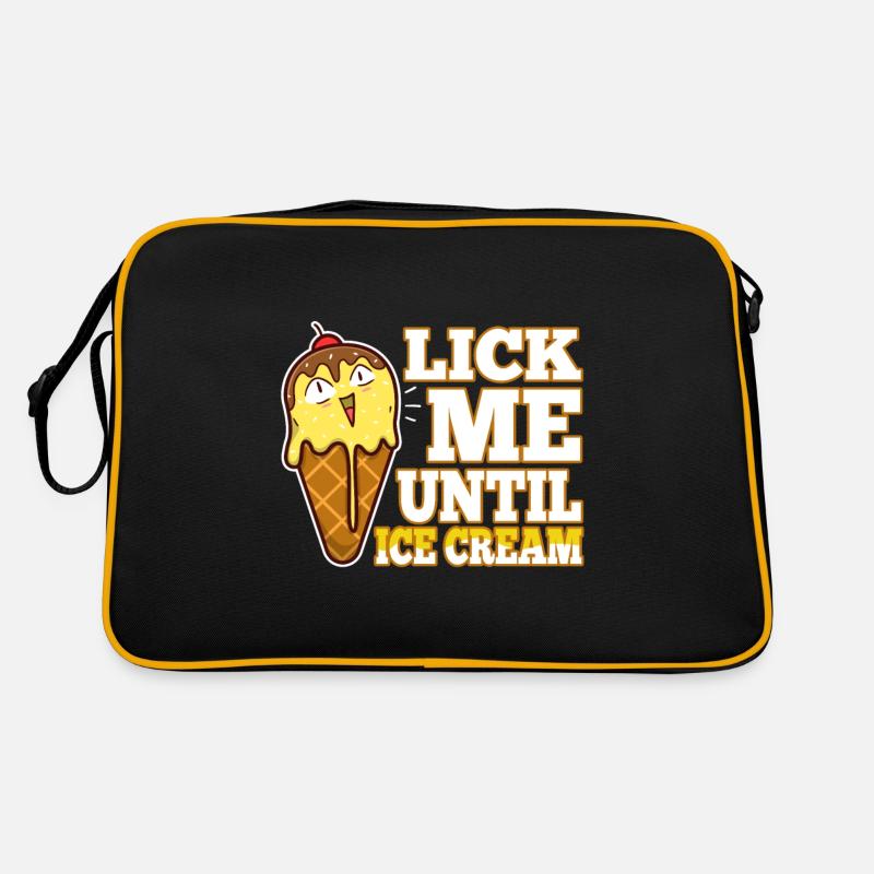Lick Me Until Ice Cream Retro Tasche