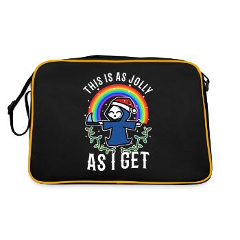 C’est aussi joyeux que je reçois - Sac Retro - noir/or - Dos