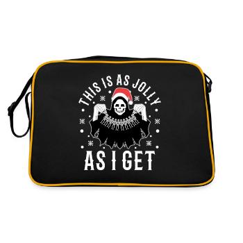 C’est aussi joyeux que je reçois - Sac Retro - noir/or - Dos