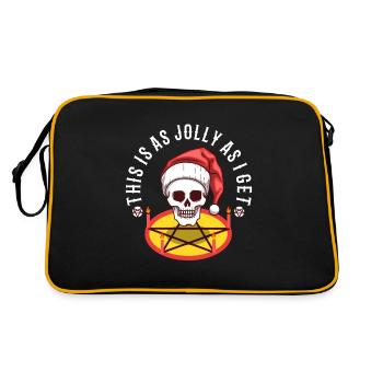 C’est aussi joyeux que je reçois - Sac Retro - noir/or - Dos