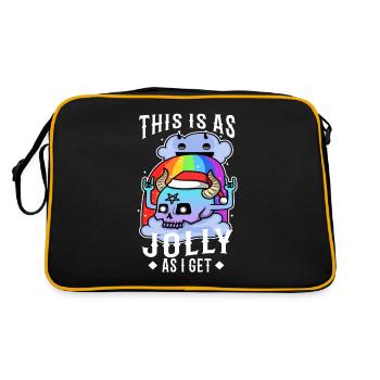 C’est aussi joyeux que je reçois - Sac Retro - noir/or - Dos