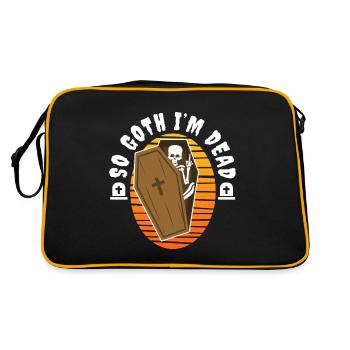 So Goth I'm Dead - Retro Tasche - Schwarz/Gold - Hinten