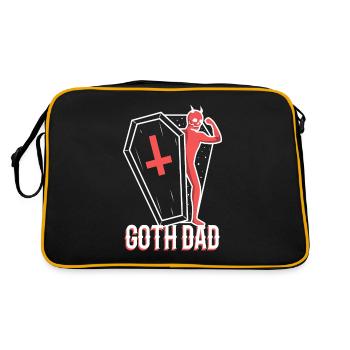 Papa gothique - Sac Retro - noir/or - Dos