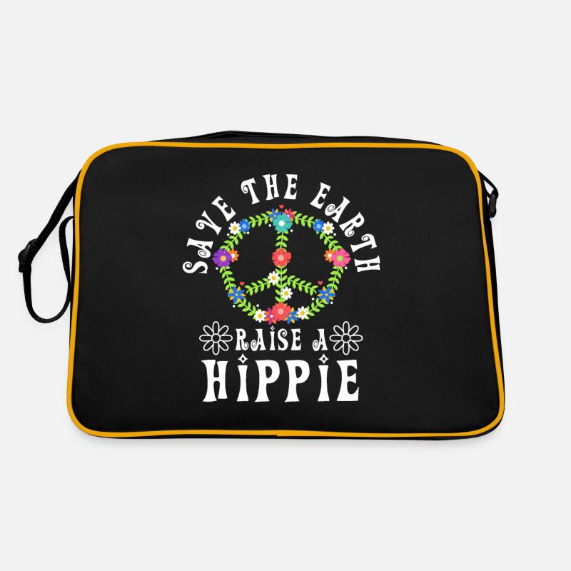 Save The Earth Raise A Hippie Retro Bag