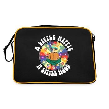 Un peu hippie Un petit capot - Sac Retro - noir/or - Dos