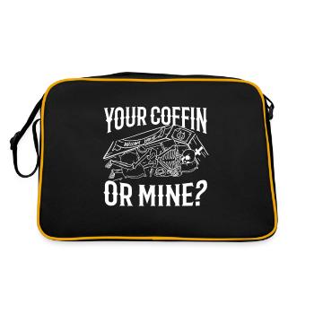 Votre cercueil ou le mien ? - Sac Retro - noir/or - Dos