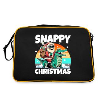 Snappy christmas - Retro Bag - black/gold - Back
