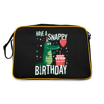 Have a Snappy Birthday - Retro Bag - black/gold - Back