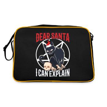 Cher Père Noël, je peux t’expliquer - Sac Retro - noir/or - Dos