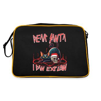 Cher Père Noël, je peux t’expliquer - Sac Retro - noir/or - Dos