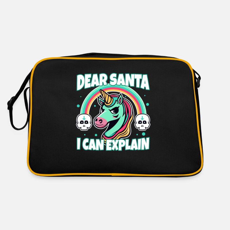 Dear santa i can explain Retro Tasche